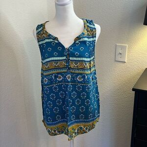 Sonoma Sleeveless Wide Tank Top - Size Medium